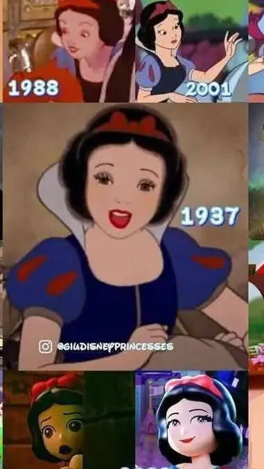 ai character: snow white  background