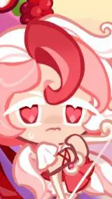 ai character: Pavlova cookie background