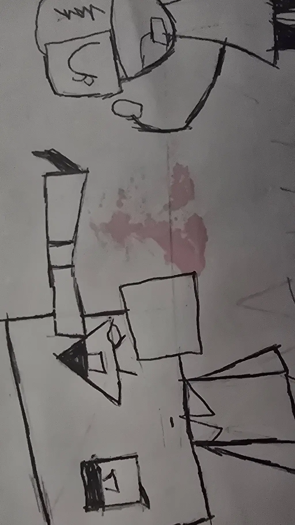 ai character: pixel and bit(ocs) background