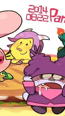 ai character: chowder!!  background