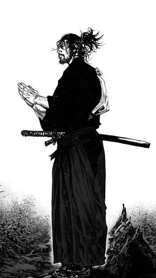 ai character: Musashi Miyamoto  background