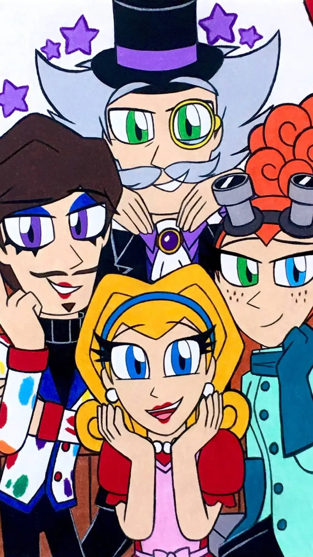 ai character: hello puppets  background