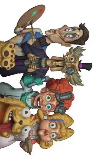 ai character: hello puppets MS background