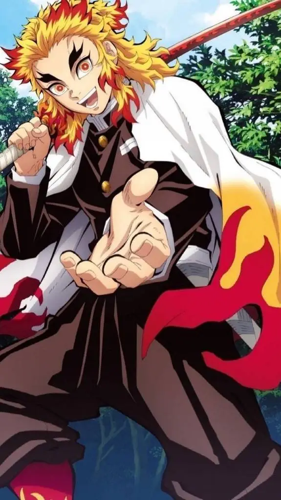 ai character: Kyojuro Rengoku  background