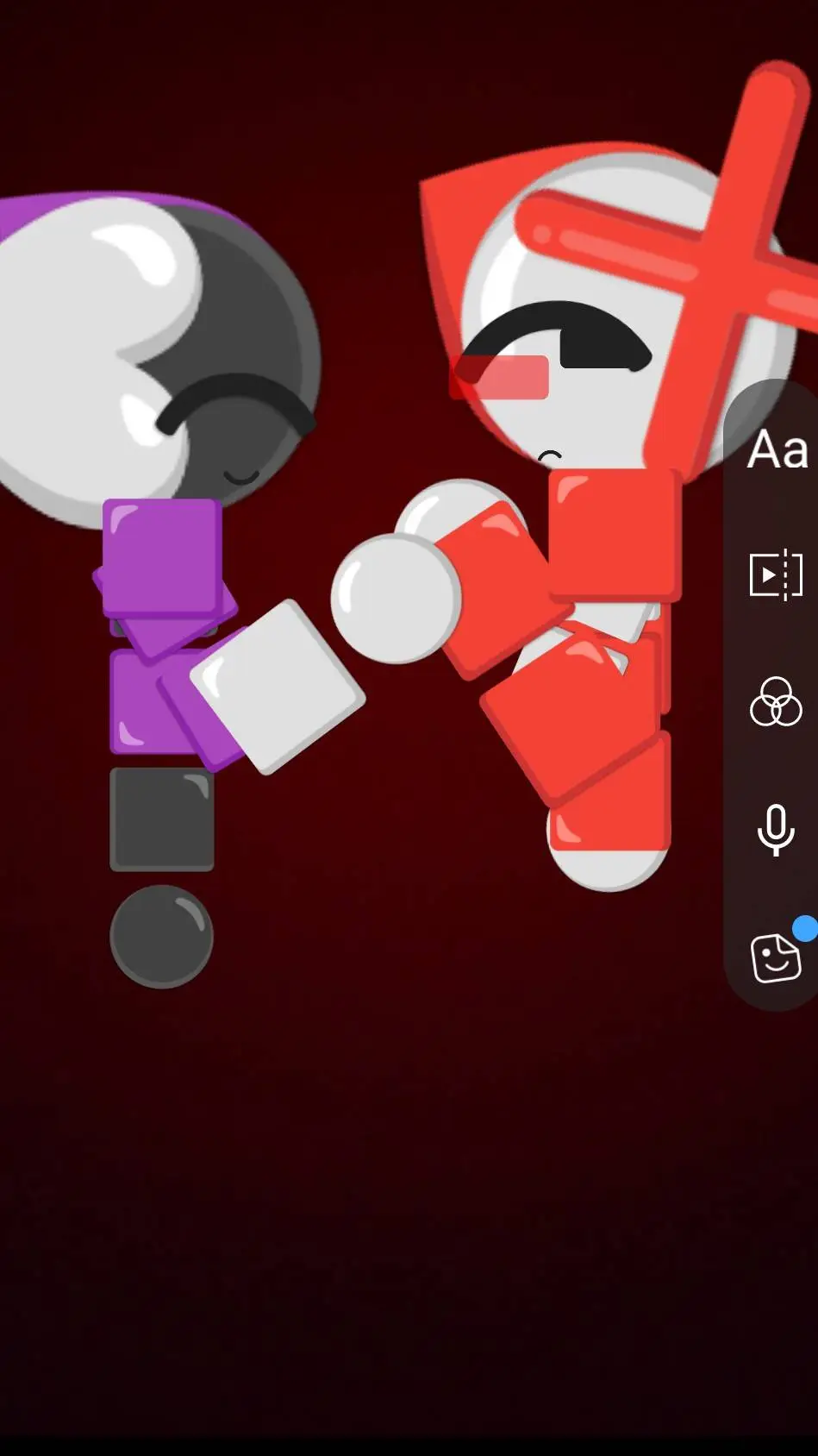ai character: M x S<3 background