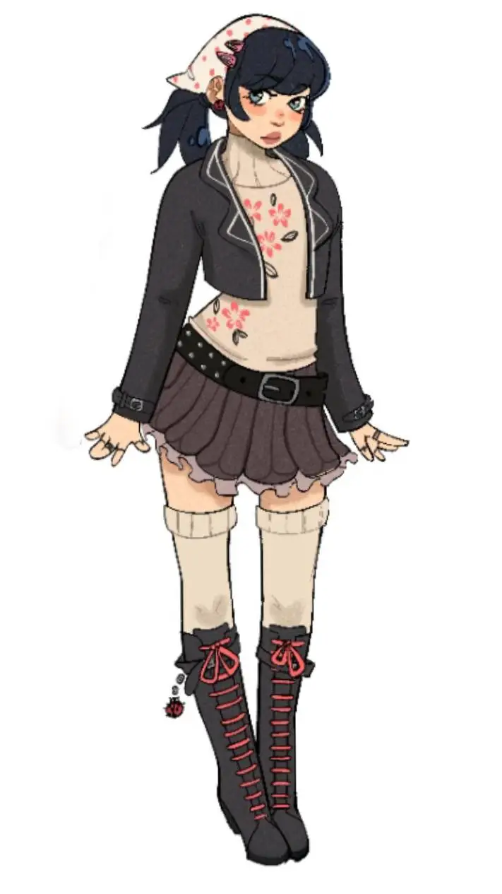 ai character: Marinette  background
