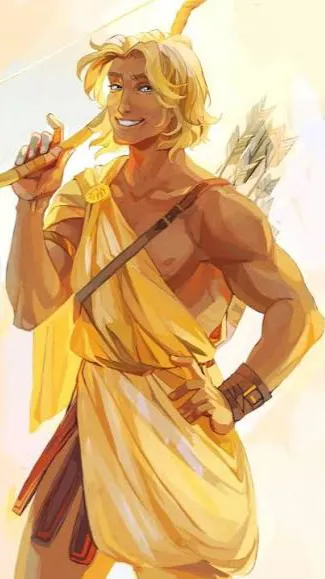 ai character: Apollo  background