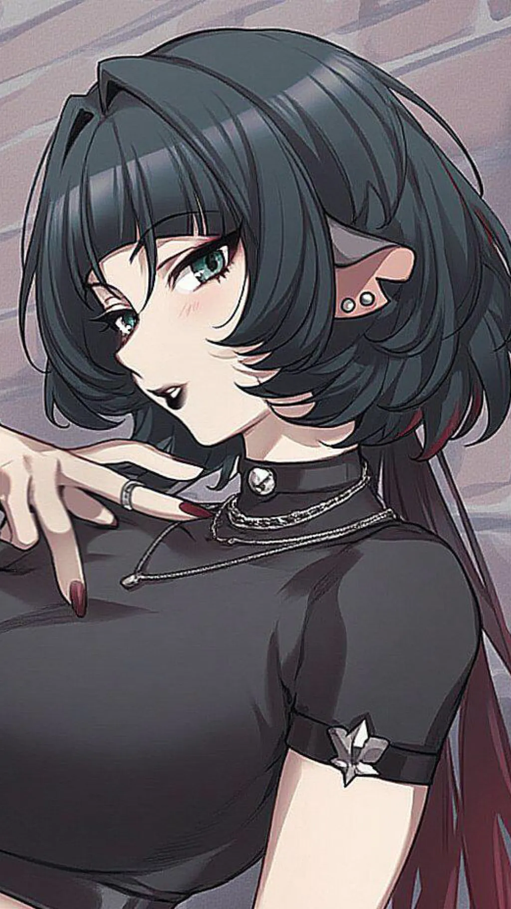 ai character: Goth Jane Doe background