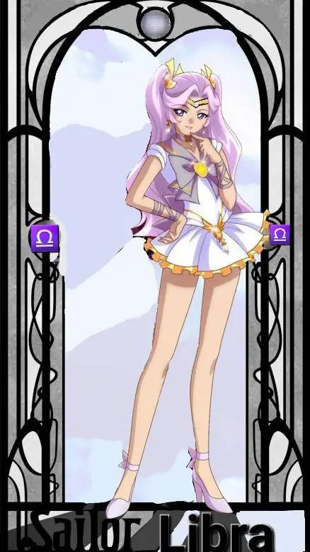 ai character: Sailor Libra ♎️  background