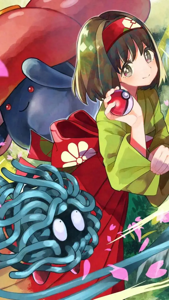 ai character: gym leader Erika🪷 background