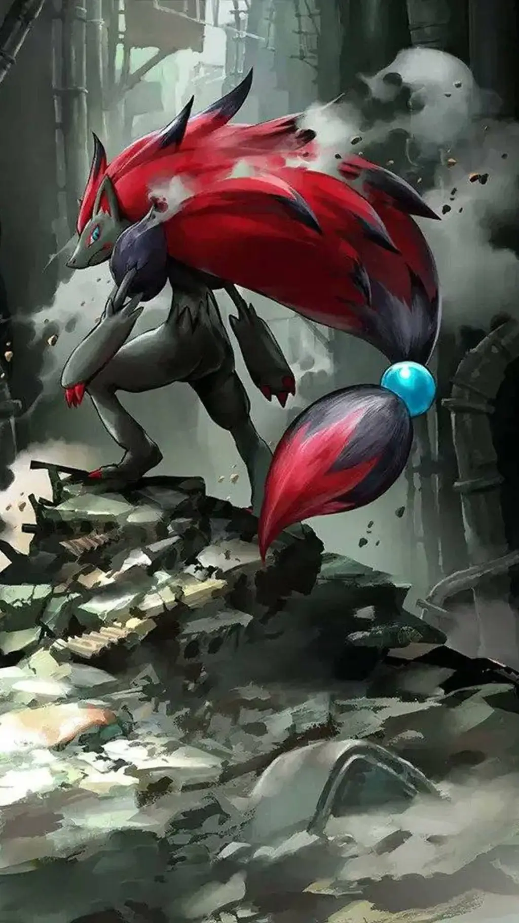 ai character: Zoroark  background