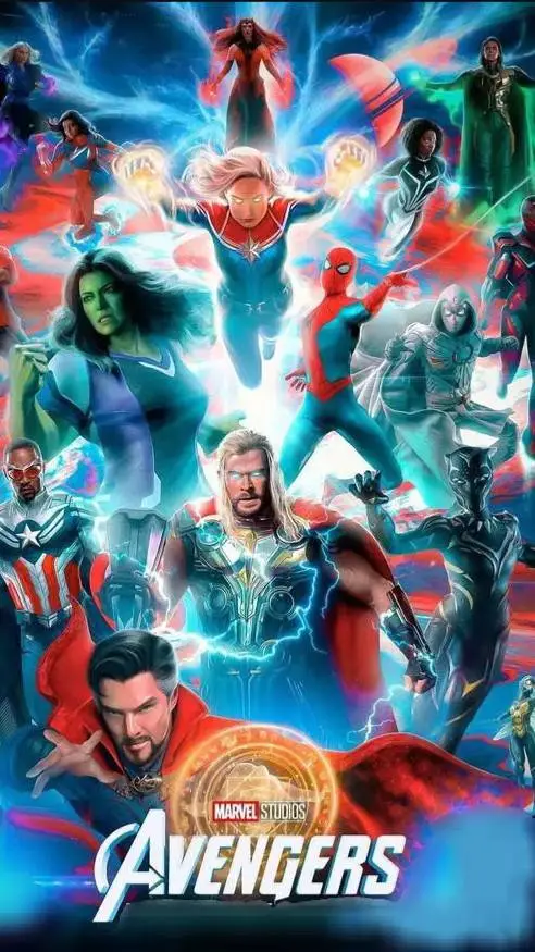 ai character: Avengers Halloween background