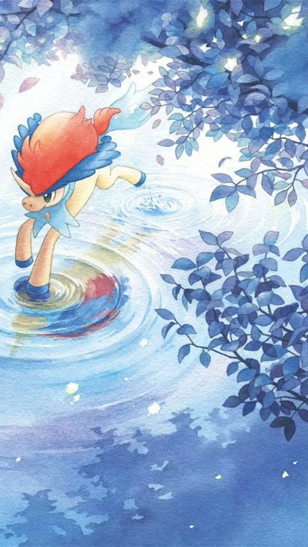 ai character: Keldeo💧👊🏼 background