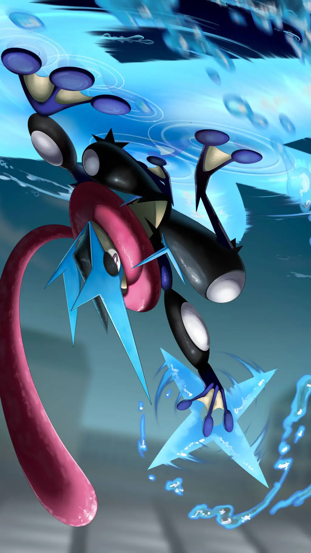 ai character: Mega Greninja background