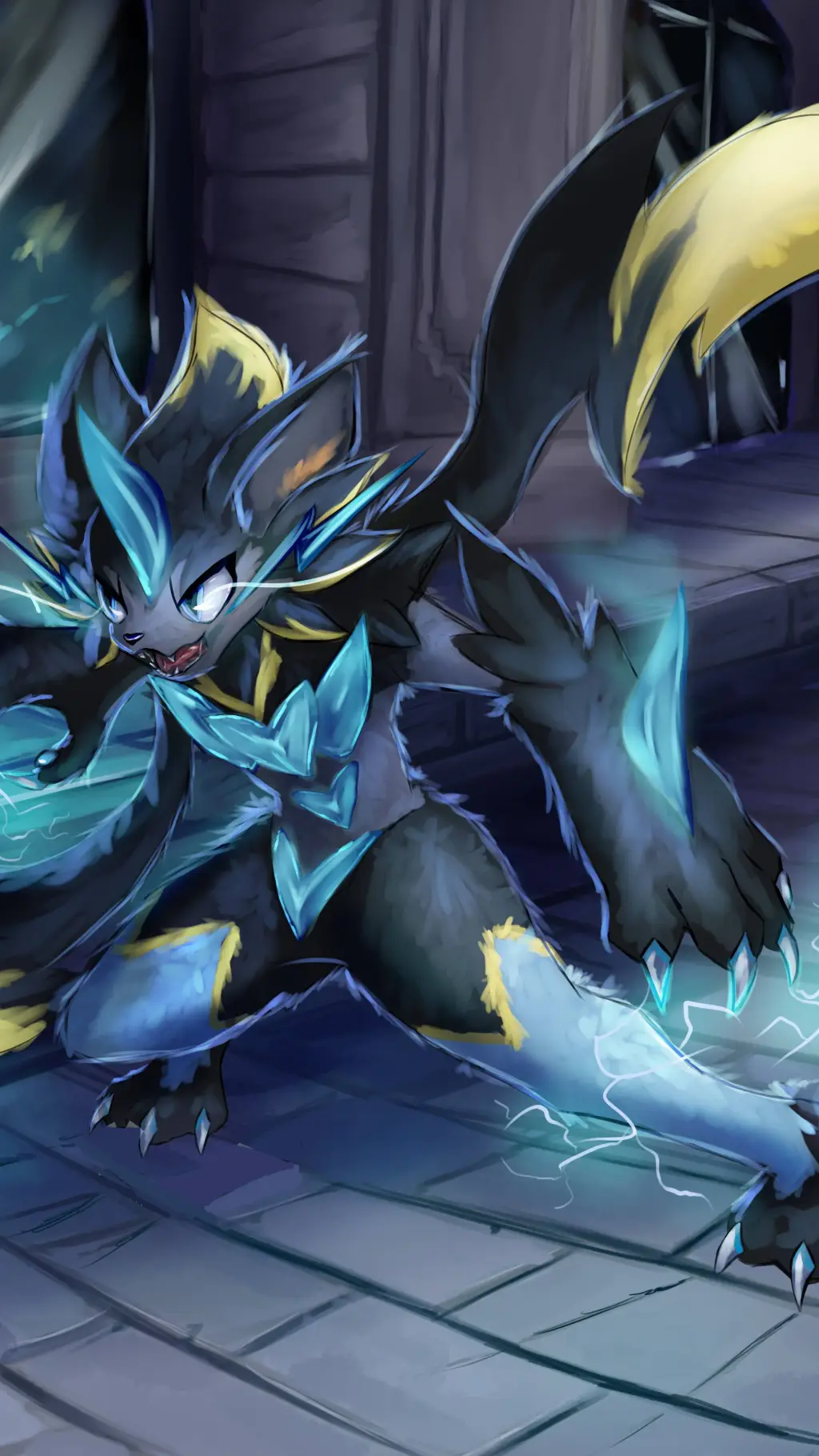 ai character: Mega Zeraora ⚡️ background