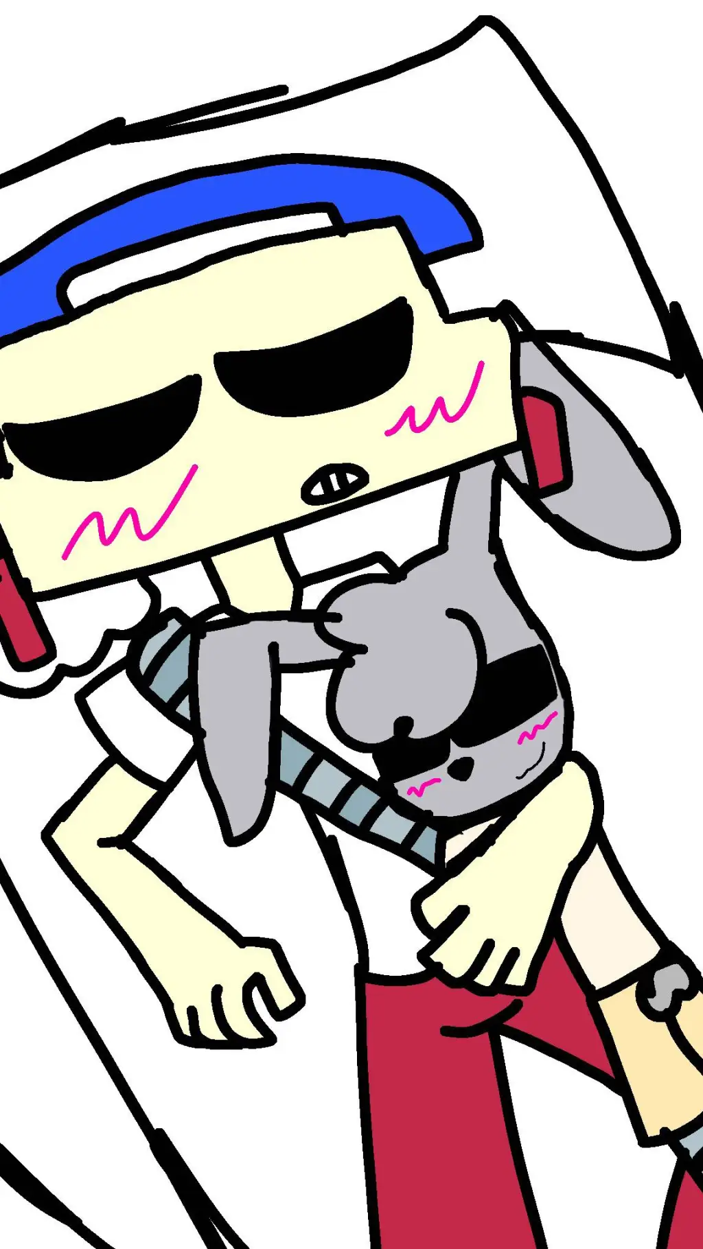ai character: Rabbitphone ☎️📞🐰🪄 background