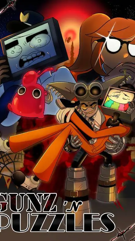 ai character: Guns N' Puzzles background
