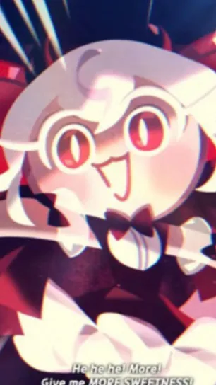 ai character: Candy apple cookie background