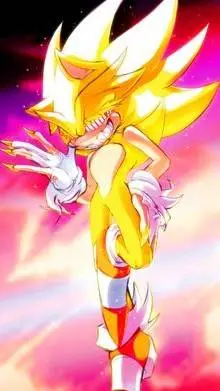 ai character: Fleetway Sonic background