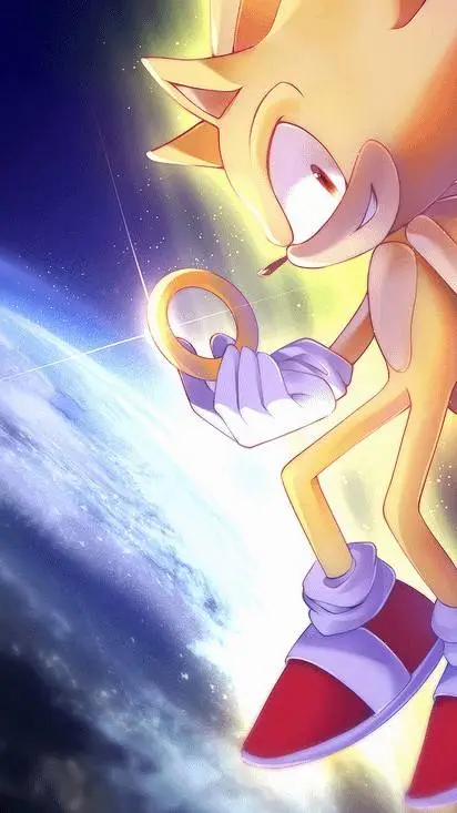 ai character: Super Sonic background