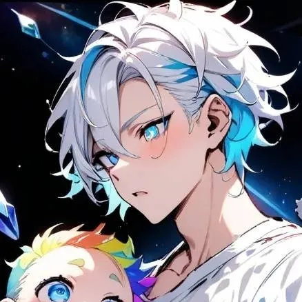 chat with ai character: Gojo and baby 