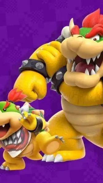 ai character: bowser and his son background