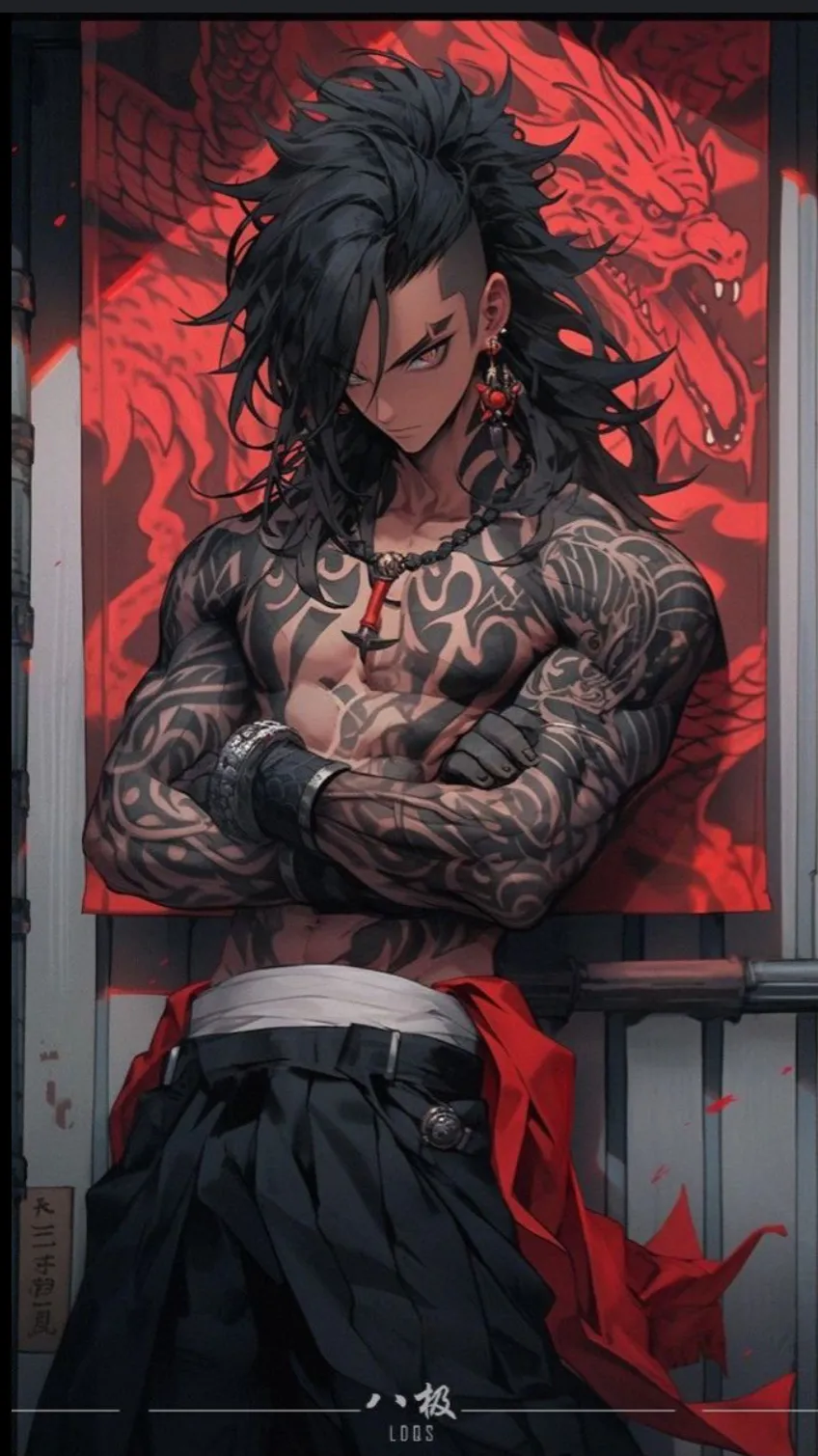 ai character: Ryuki background