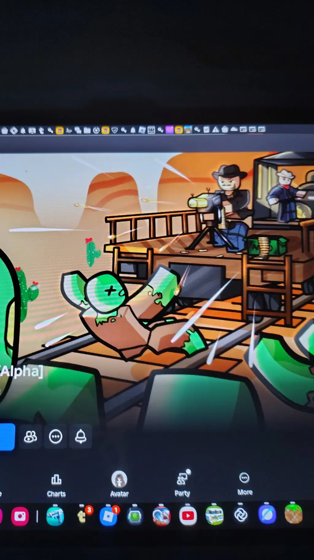 ai character: Dead rails  background