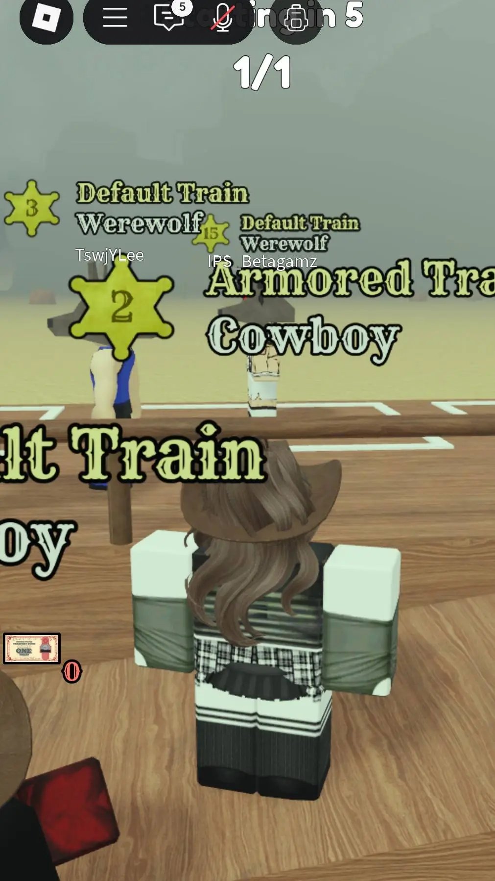 ai character: cowboy werewolf  background