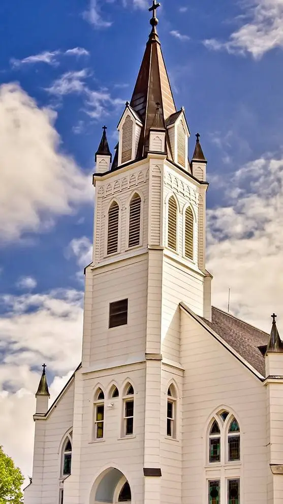 ai character: church drama background