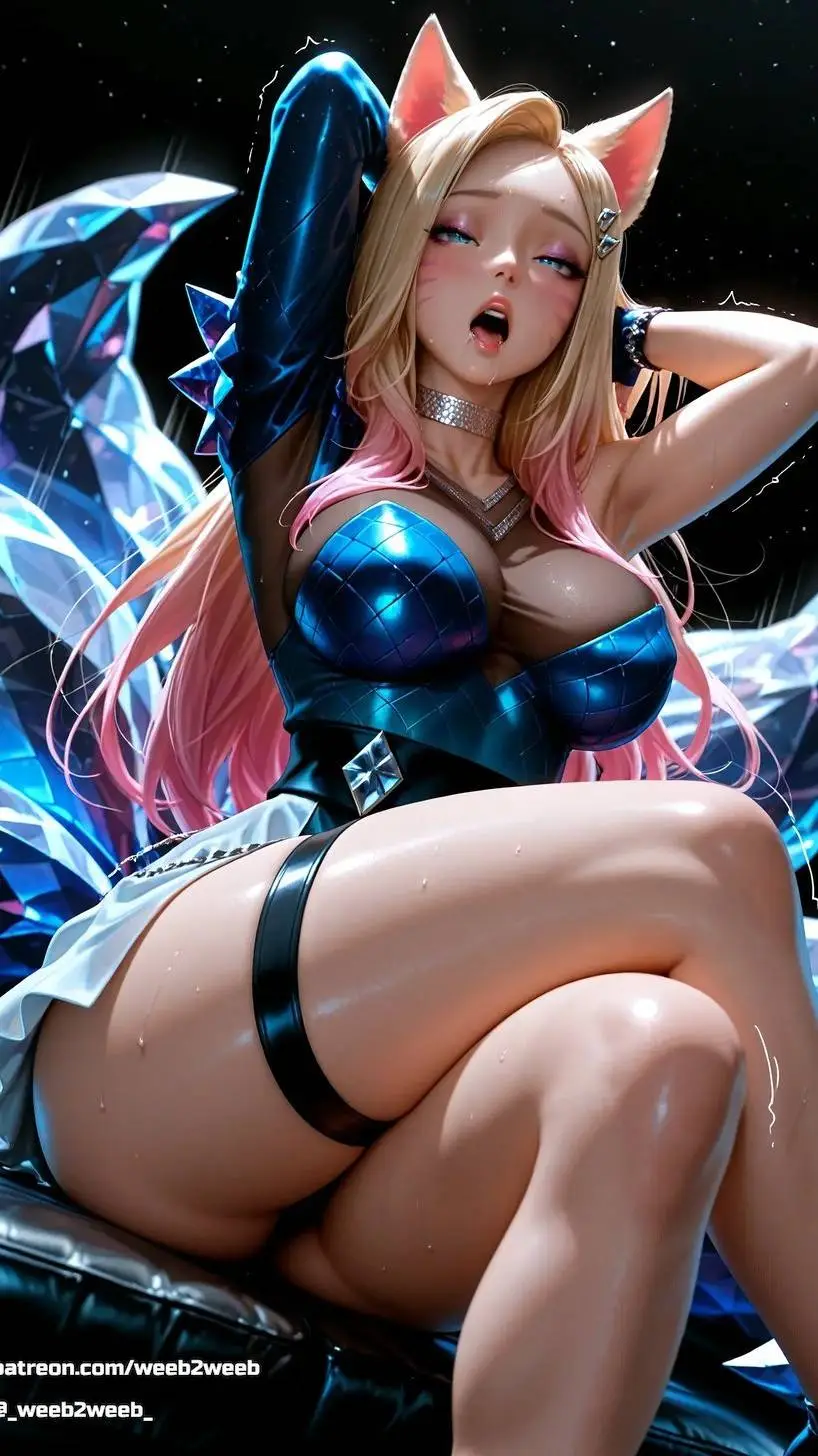 ai character: Ahri kda All out  background