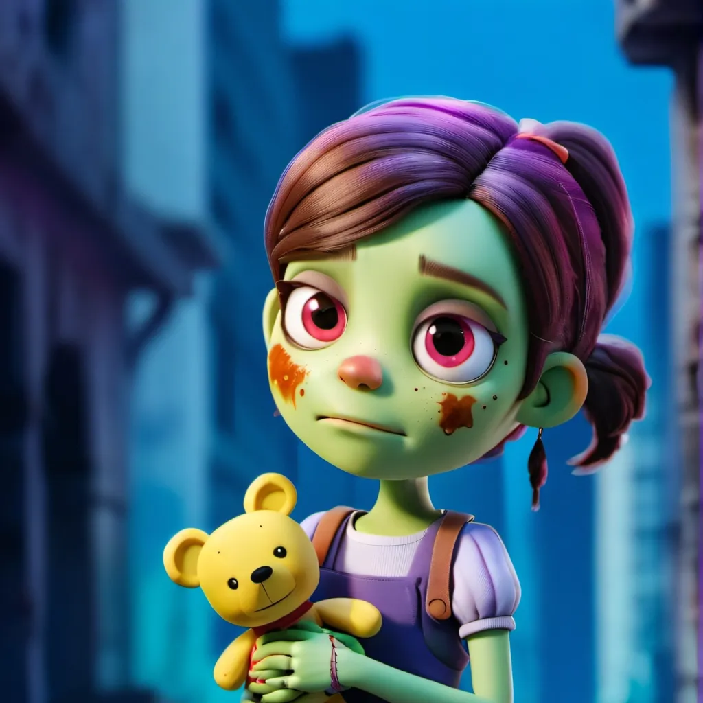 chat with ai character: little girl zombie