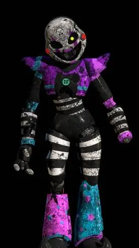 ai character: glamrock Puppet  background