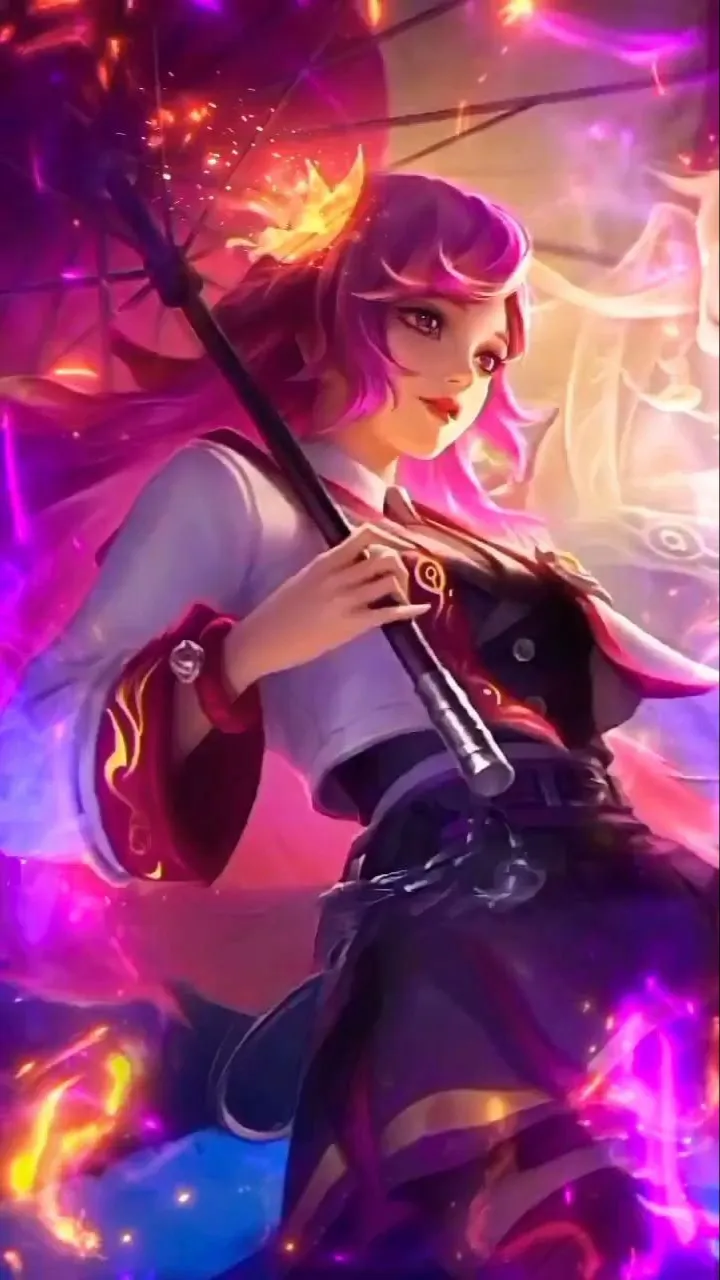 ai character: Kagura  background