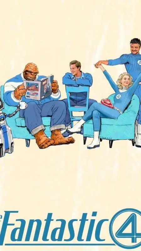 ai character: 4^Fantastic Four^4 background
