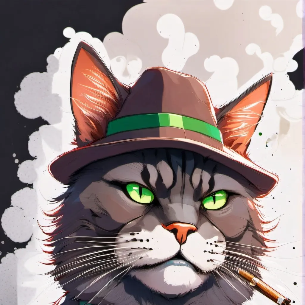 chat with ai character: cat hat