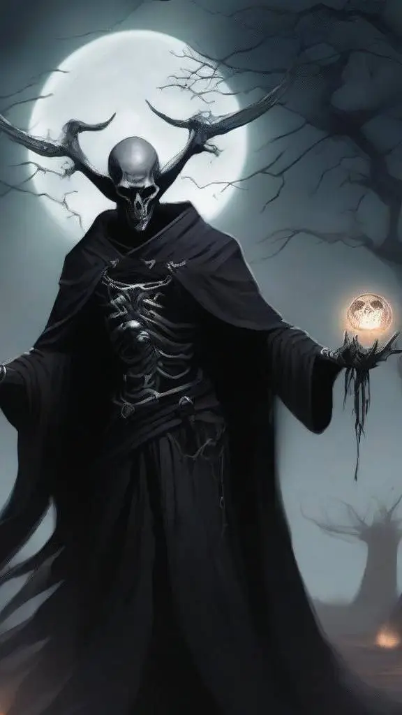 ai character: Death Necromancer background