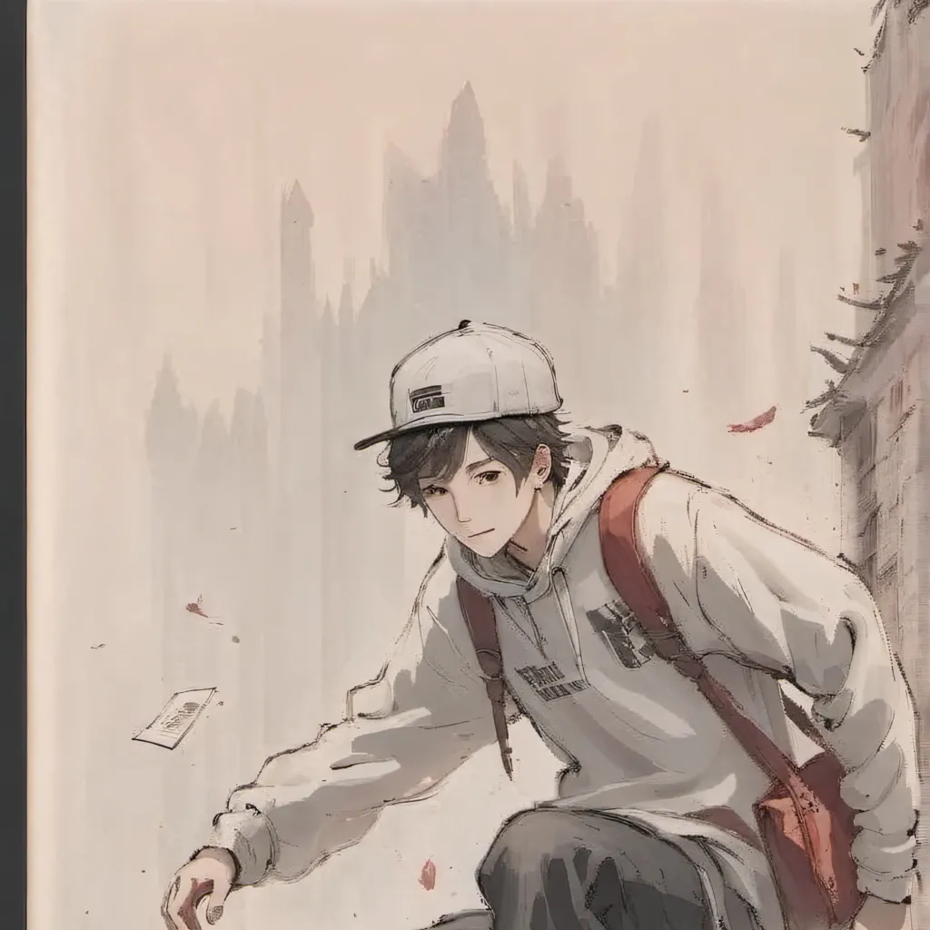chat with ai character: skate courier 