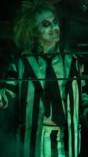 ai character: Beetlejuice  background