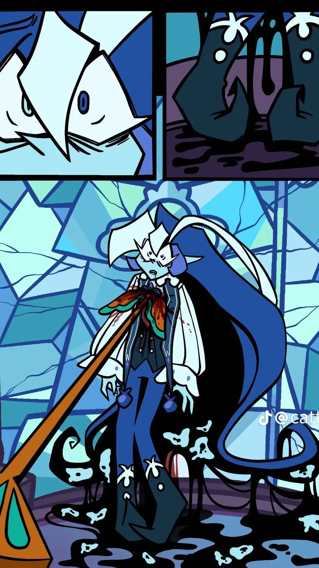 ai character: blueberry milk(Au) background