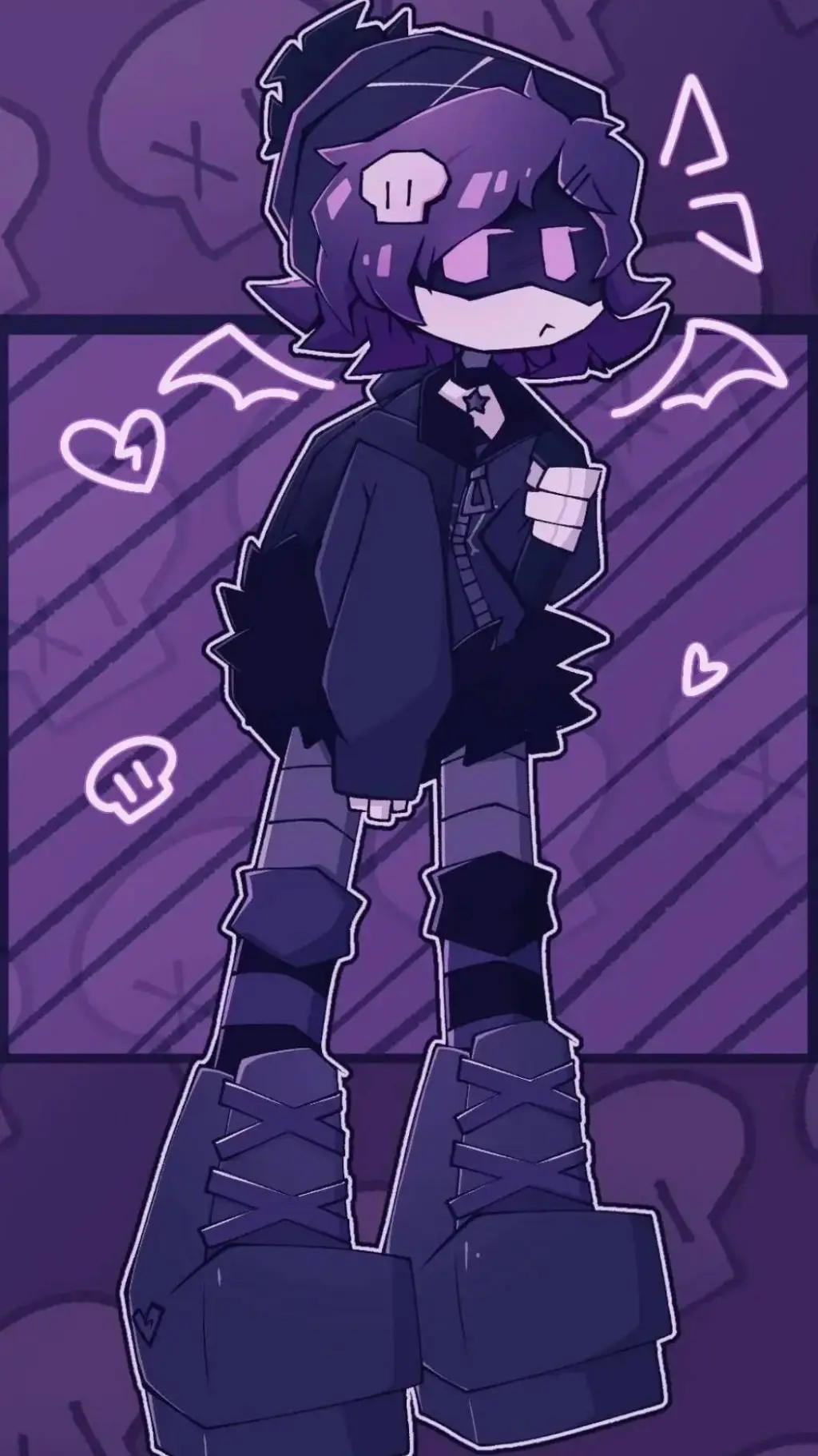 ai character: Uzi(remake)  background