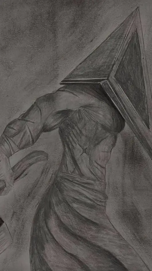 ai character: Pyramid head  background