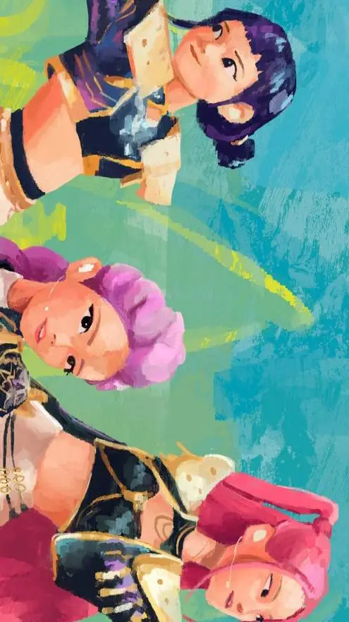 ai character: huntrix  background