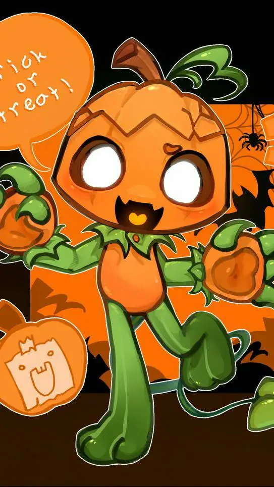 ai character: gourdy🎃 background