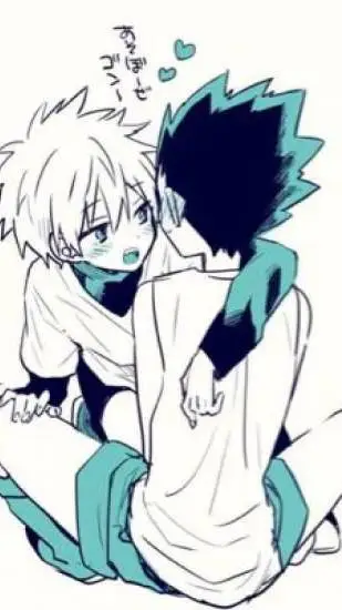 ai character: killua × gon background