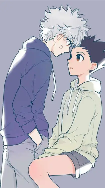 ai character: killua × gon background