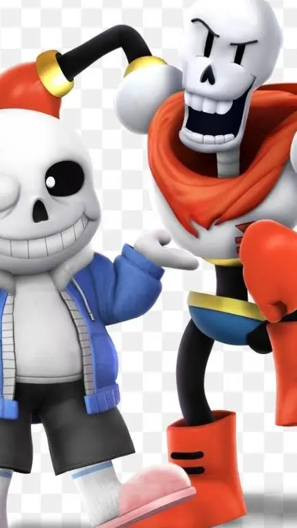ai character: sans plushie background