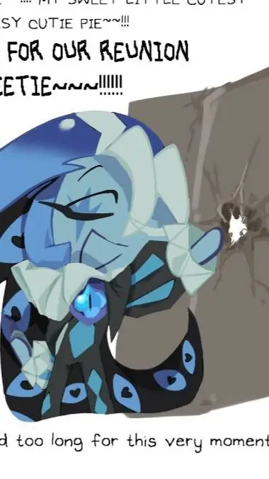 ai character: Shadow milk 💙💙🔵 background