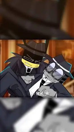 ai character: DOUBLEFEDORA TREND background