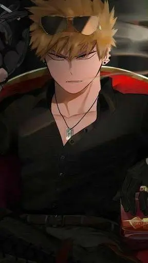 ai character: mafia bakugo  background